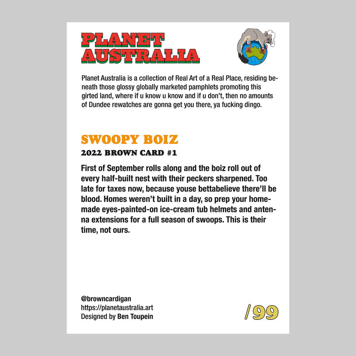 Planet Australia - Brown Card #1: Swoopy Boiz