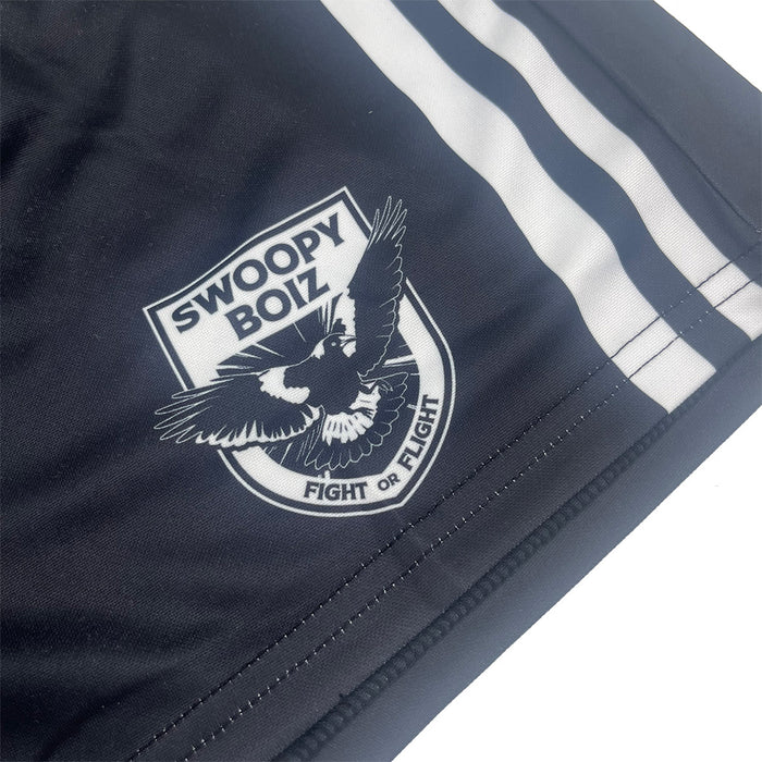 Swoopy Swoopy Boiz Footy Shorts– Shop by Brown Cardigan