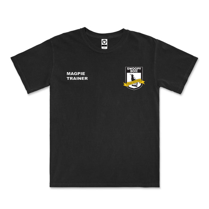 Swoopy Boiz Magpie Trainer Tee (Black)