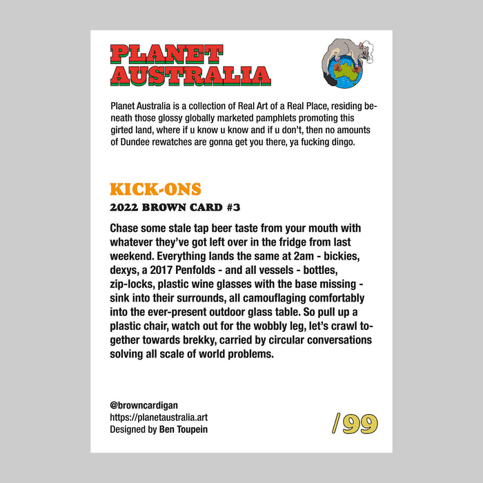 Planet Australia - Brown Card #3: Kick-Ons