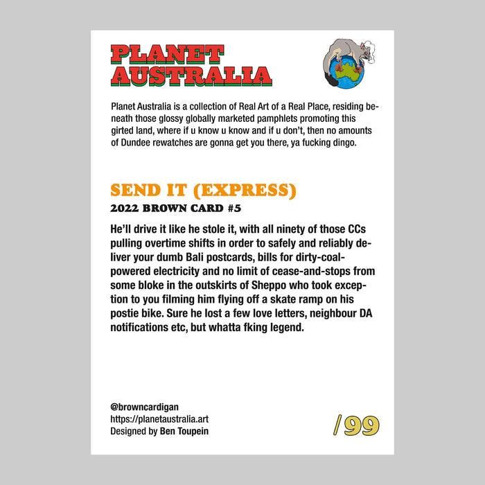 Planet Australia - Brown Card #5: Send It (Express)